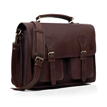 Load image into Gallery viewer, Roosevelt Buffalo Leather Briefcase 16 Inch