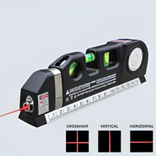 Load image into Gallery viewer, Multipurpose Laser Level Tool with Cross Line Projection and 8-Foot Tape Measure