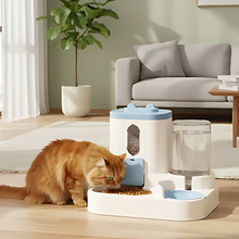 Load image into Gallery viewer, Automatic Cat Food Dispenser and Water Fountain 2 in 1