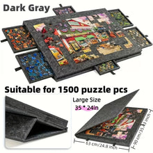 Load image into Gallery viewer, Portable Puzzle Table with Six Sorting Drawers Stand and Cover Lid for 1000 Piece Puzzles