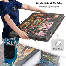 Load image into Gallery viewer, Portable Puzzle Table with Six Sorting Drawers Stand and Cover Lid for 1000 Piece Puzzles
