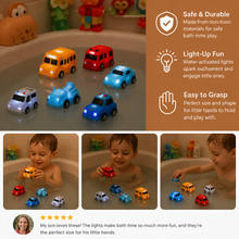 Load image into Gallery viewer, Water Activated Glowing Toy Cars with Multiple Vehicle Designs for Toddlers
