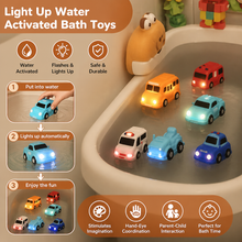 Load image into Gallery viewer, Water Activated Glowing Toy Cars with Multiple Vehicle Designs for Toddlers