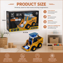 Load image into Gallery viewer, Light Up Rolling Bulldozer with Ball Launcher and Control Panel for Kids