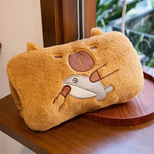 Load image into Gallery viewer, Capybara Hand Warmer Plushie with Cotton Filling, 12 Inch