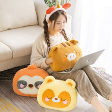 Load image into Gallery viewer, Animal Hand Warmer Pillow with Dual Hand Openings and PP Cotton Filling, 12 Inch