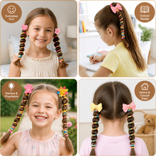 Load image into Gallery viewer, Spiral Hair Tie Set for Kids with Stretch Fit Design