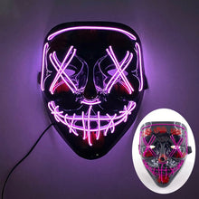 Load image into Gallery viewer, LED Light Up Mask with Glowing Wire and Four Light Modes for Halloween Costumes