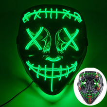 Load image into Gallery viewer, LED Light Up Mask with Glowing Wire and Four Light Modes for Halloween Costumes