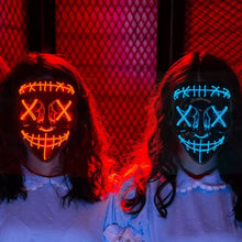 Load image into Gallery viewer, LED Light Up Mask with Glowing Wire and Four Light Modes for Halloween Costumes