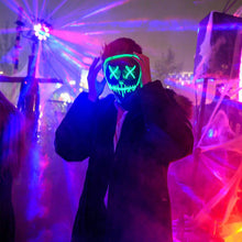 Load image into Gallery viewer, LED Light Up Mask with Glowing Wire and Four Light Modes for Halloween Costumes