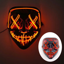 Load image into Gallery viewer, LED Light Up Mask with Glowing Wire and Four Light Modes for Halloween Costumes