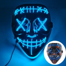 Load image into Gallery viewer, LED Light Up Mask with Glowing Wire and Four Light Modes for Halloween Costumes