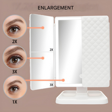 Load image into Gallery viewer, LED Make-up Mirror with Triple Lighting - Clara-White-The Livary