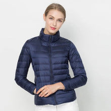 Load image into Gallery viewer, Womens Lightweight Short Jacket with Front Placket for Everyday Layering