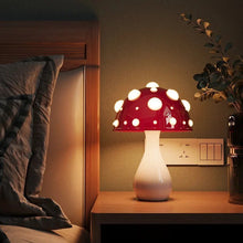 Load image into Gallery viewer, Mushroom Table Lamp with Warm White LED and Dotted Acrylic Diffuser