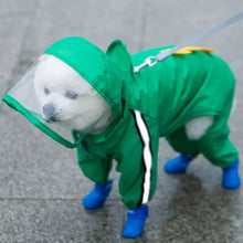 Load image into Gallery viewer, Adorable Bear-Themed Full Body Dog Raincoat with Reflective Safety Features