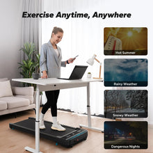 Load image into Gallery viewer, Quiet Under Desk Walking Pad – Compact Mini Treadmill for Home & Office
