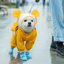 Load image into Gallery viewer, Adorable Bear-Themed Full Body Dog Raincoat with Reflective Safety Features