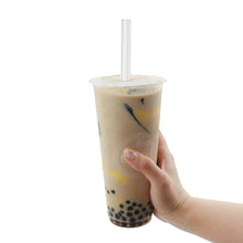 Load image into Gallery viewer, High Borosilicate Glass Straw Set – Reusable Eco-Friendly Drinking Straws with Cleaning Brush