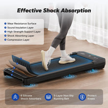 Load image into Gallery viewer, Quiet Under Desk Walking Pad – Compact Mini Treadmill for Home & Office