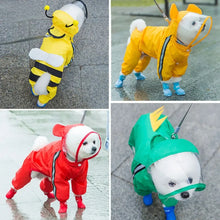 Load image into Gallery viewer, Adorable Bear-Themed Full Body Dog Raincoat with Reflective Safety Features