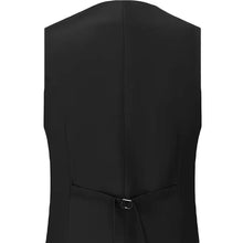 Load image into Gallery viewer, Business attire: men's slim fit double-breasted 3-piece suit with waistcoat, ideal for professionals.