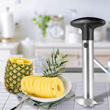 Load image into Gallery viewer, Pineapple corer and slicer tool – stainless steel 3-in-1 peeler, cutter & wedger for kitchen use