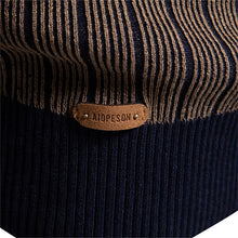 Load image into Gallery viewer, Ribbed Mock Neck Sweater with Vertical Knit Texture and Tailored Fit