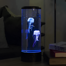 Load image into Gallery viewer, LED jellyfish aquarium table night light