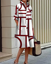 Load image into Gallery viewer, Dress with pockets and geometric print