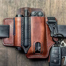 Load image into Gallery viewer, Tactical Multi Tool Belt Leather Bag