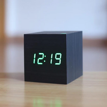 Load image into Gallery viewer, Modern Digital Wood Clock