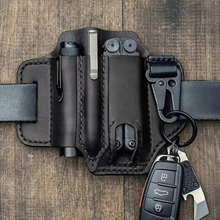 Load image into Gallery viewer, Tactical Multi Tool Belt Leather Bag