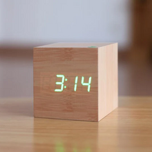 Load image into Gallery viewer, Modern Digital Wood Clock