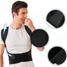 Load image into Gallery viewer, Back Posture Corrector Brace with Adjustable Straps for Upper Back Support