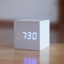 Load image into Gallery viewer, Modern Digital Wood Clock