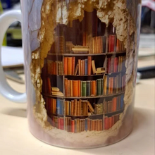 Load image into Gallery viewer, 3D Library Bookshelf Mug, Coffee Mugs Gift for Book