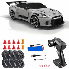 Load image into Gallery viewer, 4WD RC Drift Car with Swappable Tires and LED Lights