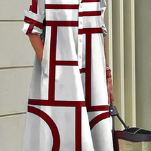 Load image into Gallery viewer, Dress with pockets and geometric print