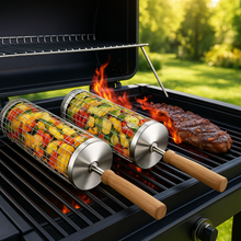 Load image into Gallery viewer, Stainless Steel Grill Baskets for Barbecue Cooking