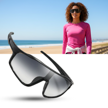 Load image into Gallery viewer, Photochromic wraparound sports glasses