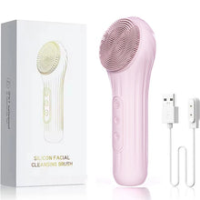 Load image into Gallery viewer, Rechargeable Face Scrubber with Facial Cleansing Brush