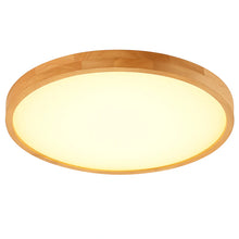 Load image into Gallery viewer, Modern Wood LED Ceiling Light, Ultra Slim Round Design