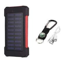 Load image into Gallery viewer, Portable Solar Power Bank with Wireless Charging