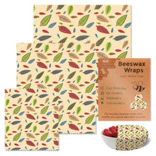 Load image into Gallery viewer, Reusable Bees Wax Food Sandwich Wrap 3PCS