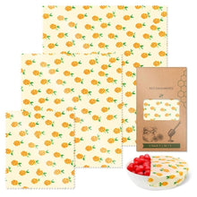 Load image into Gallery viewer, Reusable Bees Wax Food Sandwich Wrap 3PCS