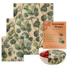 Load image into Gallery viewer, Reusable Bees Wax Food Sandwich Wrap 3PCS