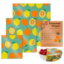 Load image into Gallery viewer, Reusable Bees Wax Food Sandwich Wrap 3PCS