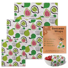 Load image into Gallery viewer, Reusable Bees Wax Food Sandwich Wrap 3PCS